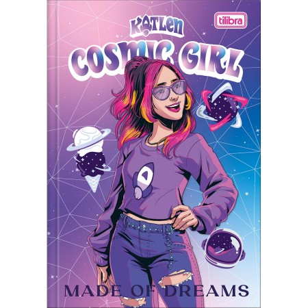 Foto ilustrativa Caderno Brochura Capa Dura 1/4 Emilly Vick 80 Folhas