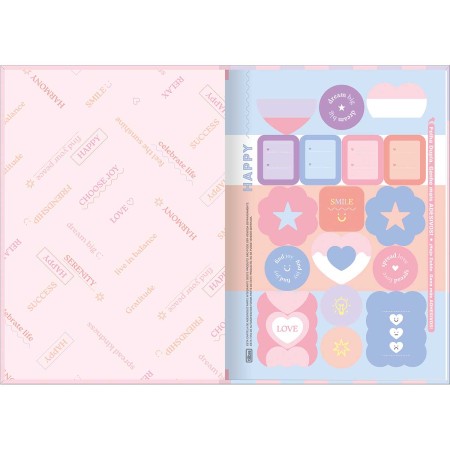 Foto ilustrativa Caderno Brochura Capa Dura 1/4 Happy 80 Folhas