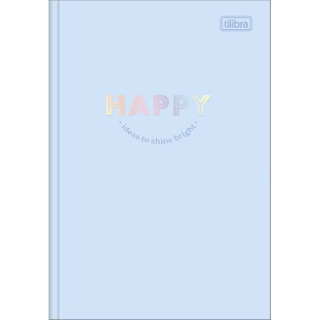Foto ilustrativa Caderno Brochura Capa Dura 1/4 Happy 80 Folhas