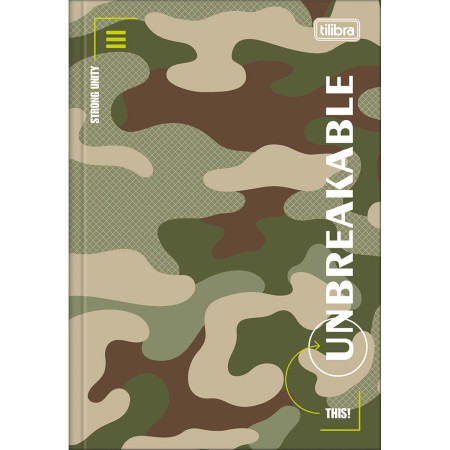 Foto ilustrativa Caderno Brochura Capa Dura 1/4 Hide 80 Folhas