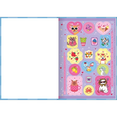 Foto ilustrativa Caderno Brochura Capa Dura 1/4 Holly 80 Folhas