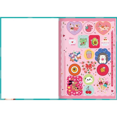 Foto ilustrativa Caderno Brochura Capa Dura 1/4 Holly 80 Folhas