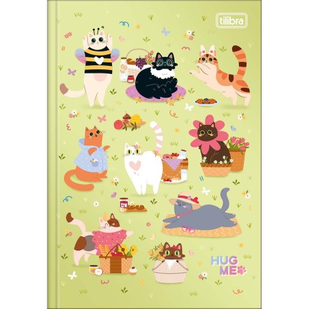 Foto ilustrativa Caderno Brochura Capa Dura 1/4 Hug Me 80 folhas