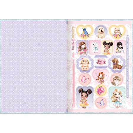 Foto ilustrativa Caderno Brochura Capa Dura 1/4 Jolie 80 Folhas