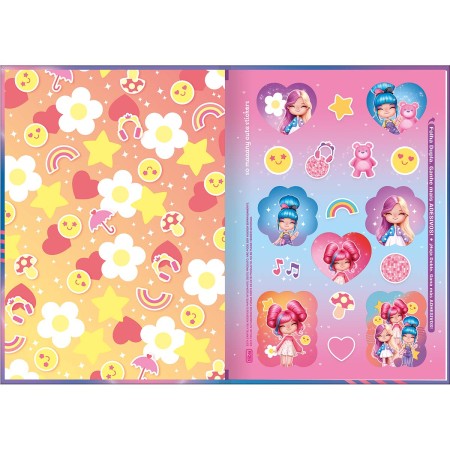 Foto ilustrativa Caderno Brochura Capa Dura 1/4 La Liz 80 Folhas