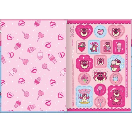 Foto ilustrativa Caderno Brochura Capa Dura 1/4 Lotso 80 Folhas
