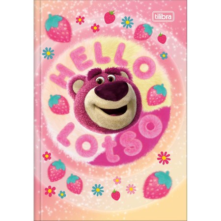 Foto ilustrativa Caderno Brochura Capa Dura 1/4 Lotso 80 Folhas