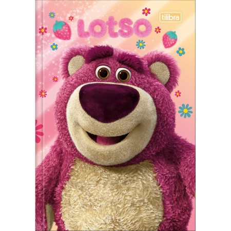 Foto ilustrativa Caderno Brochura Capa Dura 1/4 Lotso 80 Folhas