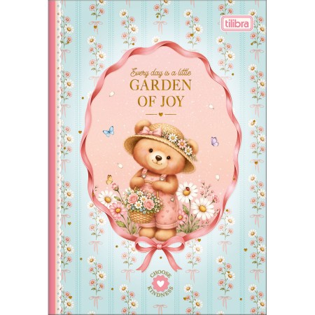 Foto ilustrativa Caderno Brochura Capa Dura 1/4 Love Bears 80 Folhas