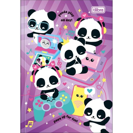 Foto ilustrativa Caderno Brochura Capa Dura 1/4 Lovely Friend 80 Folhas