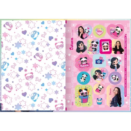 Foto ilustrativa Caderno Brochura Capa Dura 1/4 Luluca 80 Folhas