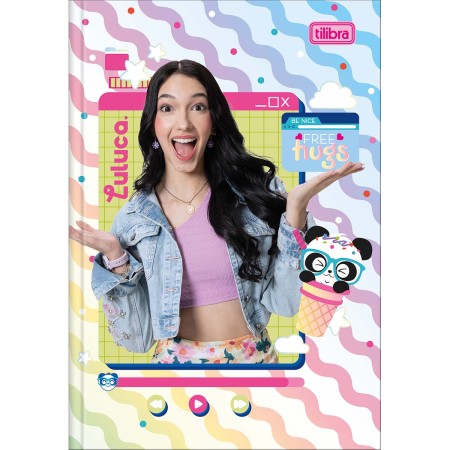 Foto ilustrativa Caderno Brochura Capa Dura 1/4 Luluca 80 Folhas