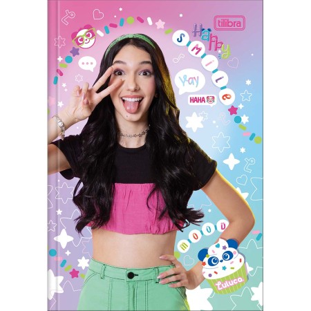 Foto ilustrativa Caderno Brochura Capa Dura 1/4 Luluca 80 Folhas