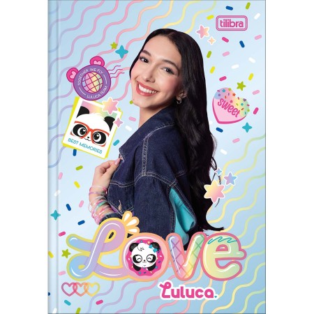 Foto ilustrativa Caderno Brochura Capa Dura 1/4 Luluca 80 Folhas