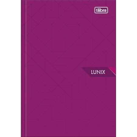 Foto ilustrativa Caderno Brochura Capa Dura 1/4 Lunix 80 Folhas