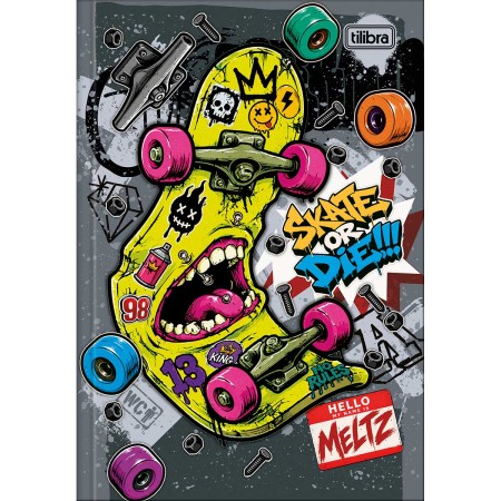 Foto ilustrativa Caderno Brochura Capa Dura 1/4 Meltz 80 Folhas