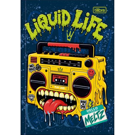 Foto ilustrativa Caderno Brochura Capa Dura 1/4 Meltz 80 Folhas