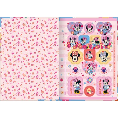 Foto ilustrativa Caderno Brochura Capa Dura 1/4 Minnie 80 Folhas