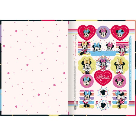 Foto ilustrativa Caderno Brochura Capa Dura 1/4 Minnie 80 Folhas