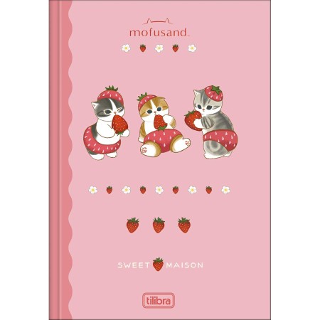 Foto ilustrativa Caderno Brochura Capa Dura 1/4 Mofusand 80 Folhas