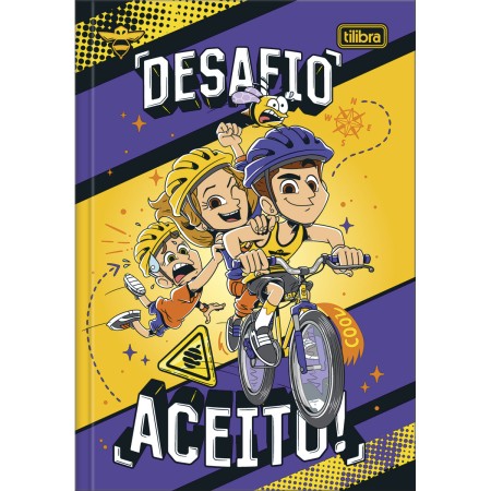 Foto ilustrativa Caderno Brochura Capa Dura 1/4 Natan Por Aí 80 Folhas