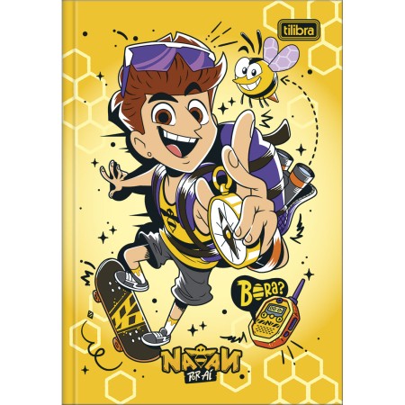 Foto ilustrativa Caderno Brochura Capa Dura 1/4 Natan Por Aí 80 Folhas