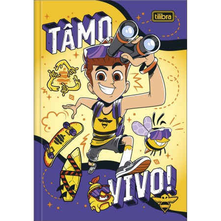 Foto ilustrativa Caderno Brochura Capa Dura 1/4 Natan Por Aí 80 Folhas