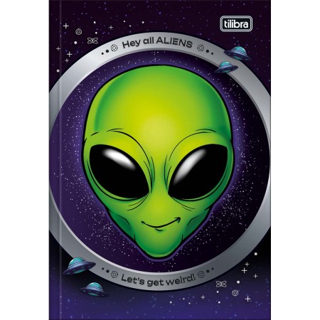 Foto ilustrativa Caderno Brochura Capa Dura 1/4 Orbit 80 Folhas