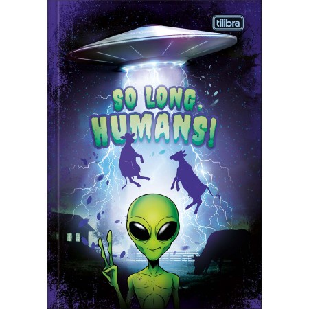 Foto ilustrativa Caderno Brochura Capa Dura 1/4 Orbit 80 Folhas