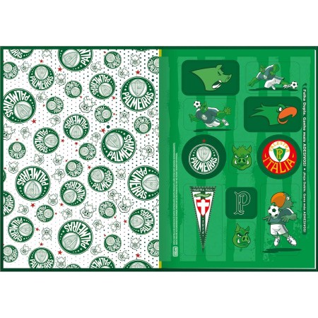 Foto ilustrativa Caderno Brochura Capa Dura 1/4 Palmeiras 48 Folhas.