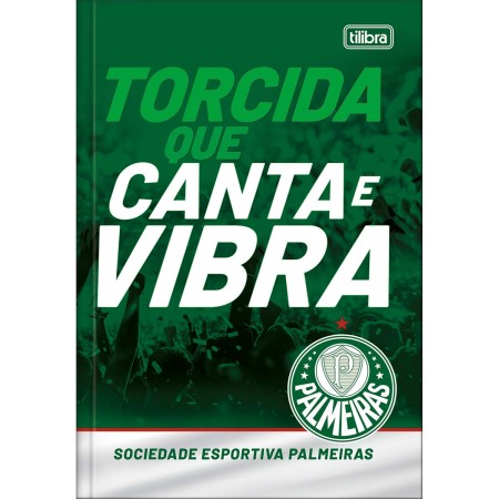 Foto ilustrativa Caderno Brochura Capa Dura 1/4 Palmeiras 48 Folhas.