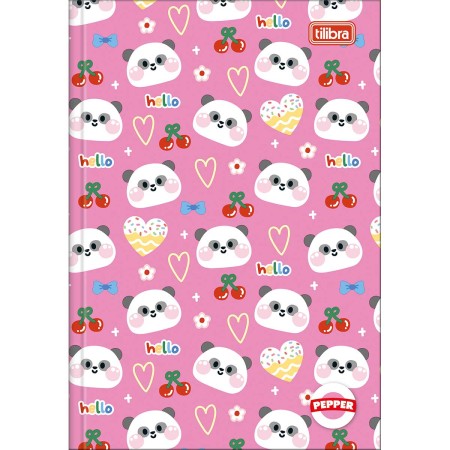 Foto ilustrativa Caderno Brochura Capa Dura 1/4 Pepper 80 Folhas