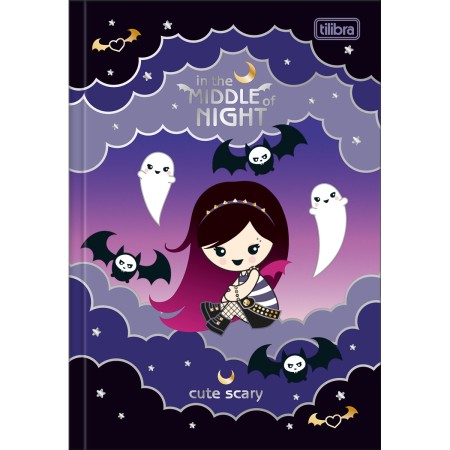 Foto ilustrativa Caderno Brochura Capa Dura 1/4 Plush Poison 80 Folhas