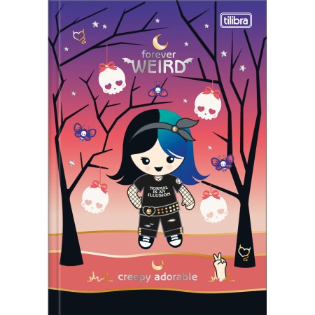 Foto ilustrativa Caderno Brochura Capa Dura 1/4 Plush Poison 80 Folhas