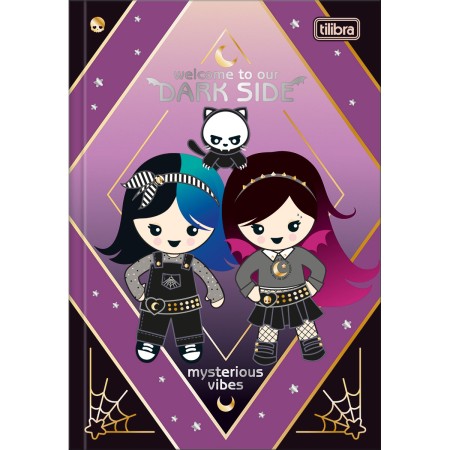 Foto ilustrativa Caderno Brochura Capa Dura 1/4 Plush Poison 80 Folhas