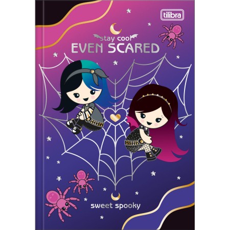 Foto ilustrativa Caderno Brochura Capa Dura 1/4 Plush Poison 80 Folhas