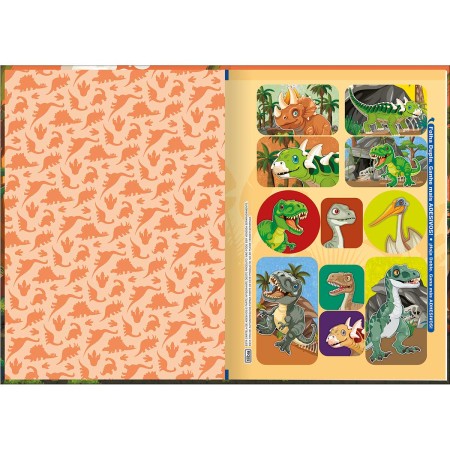 Foto ilustrativa Caderno Brochura Capa Dura 1/4 Raptor 80 Folhas