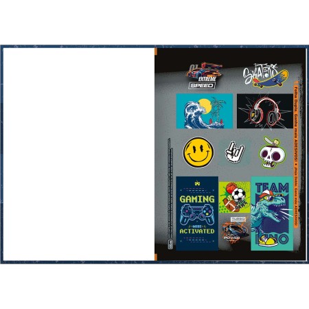 Foto ilustrativa Caderno Brochura Capa Dura 1/4 Show 80 Folhas