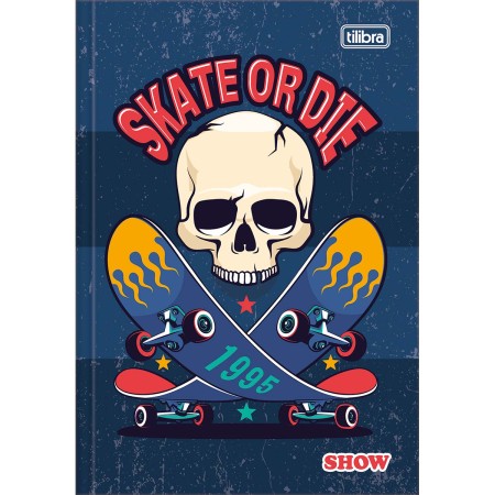 Foto ilustrativa Caderno Brochura Capa Dura 1/4 Show 80 Folhas