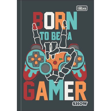 Foto ilustrativa Caderno Brochura Capa Dura 1/4 Show 80 Folhas