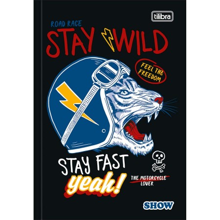 Foto ilustrativa Caderno Brochura Capa Dura 1/4 Show 80 Folhas