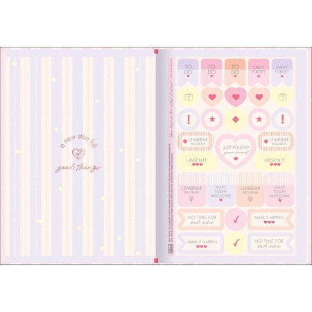 Foto ilustrativa Caderno Brochura Capa Dura 1/4 Soho 80 Folhas