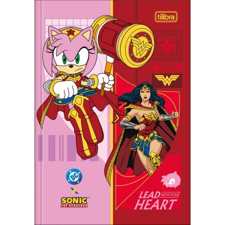 Foto ilustrativa Caderno Brochura Capa Dura 1/4 Sonic DC 80 Folhas