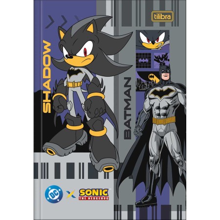 Foto ilustrativa Caderno Brochura Capa Dura 1/4 Sonic DC 80 Folhas