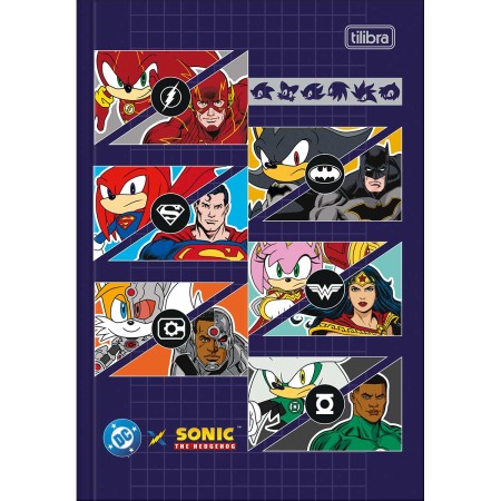 Foto ilustrativa Caderno Brochura Capa Dura 1/4 Sonic DC 80 Folhas