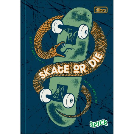 Foto ilustrativa Caderno Brochura Capa Dura 1/4 Spice 80 Folhas