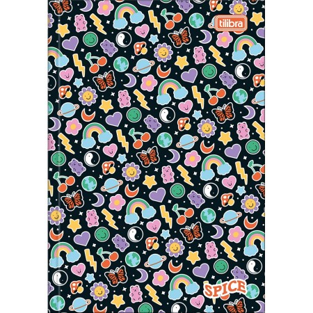 Foto ilustrativa Caderno Brochura Capa Dura 1/4 Spice 80 Folhas