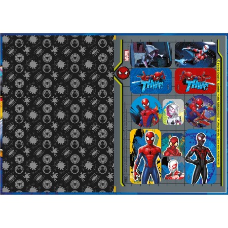 Foto ilustrativa Caderno Brochura Capa Dura 1/4 Spider-Man 48 Folhas