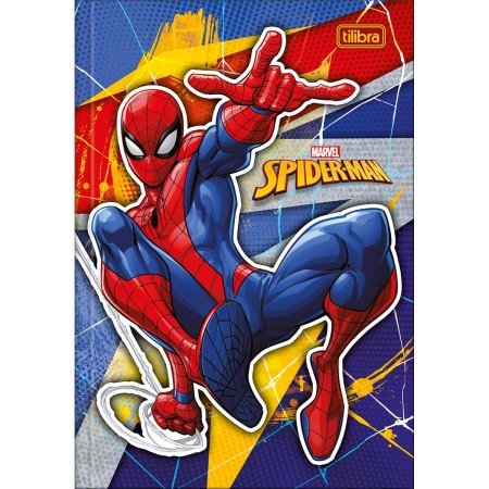 Foto ilustrativa Caderno Brochura Capa Dura 1/4 Spider-Man 48 Folhas