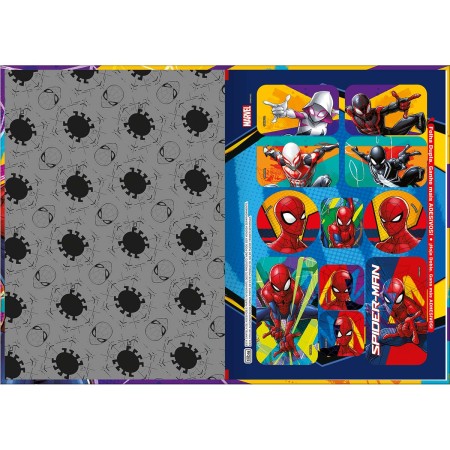 Foto ilustrativa Caderno Brochura Capa Dura 1/4 Spider-Man 80 Folhas